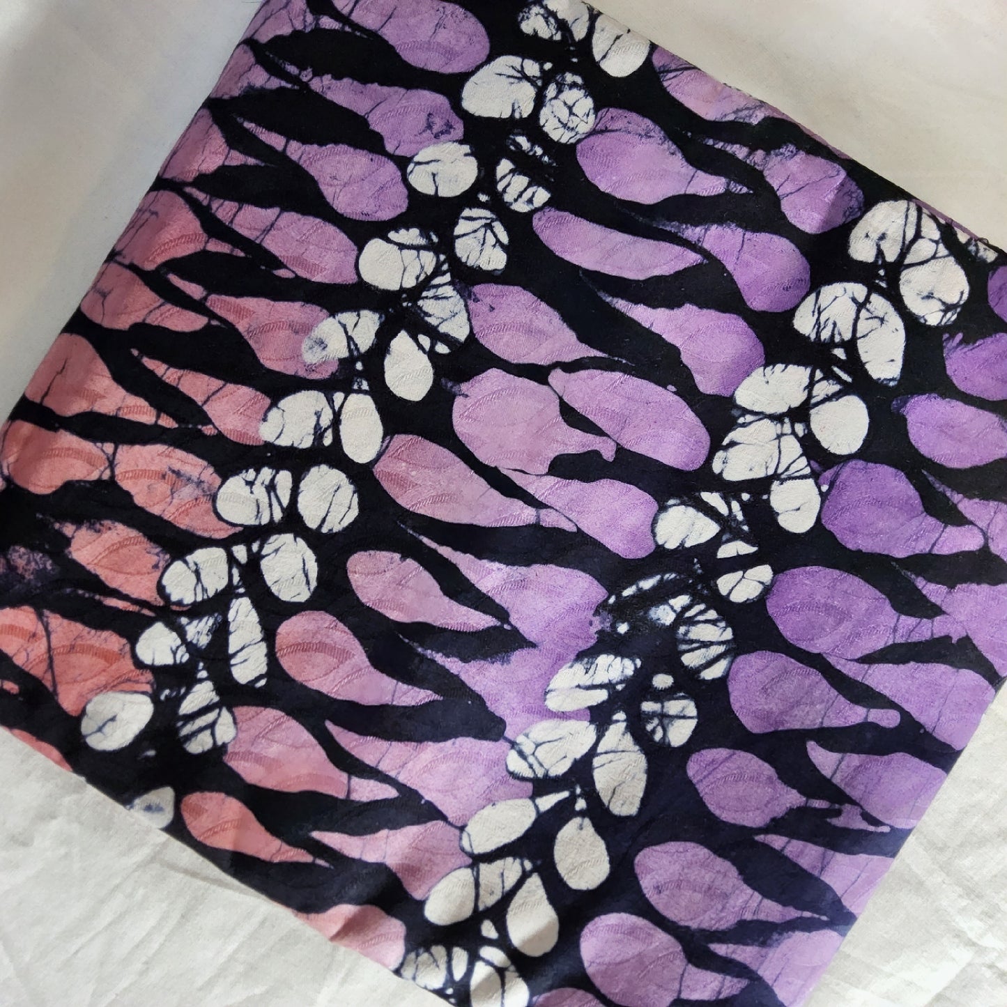 ADIRE - CLASSIC WEST AFRICAN PATTERN HAND PRINT FABRIC 100% COTTON BROCADE- 4 METERS WHOLESALE BUNDLES