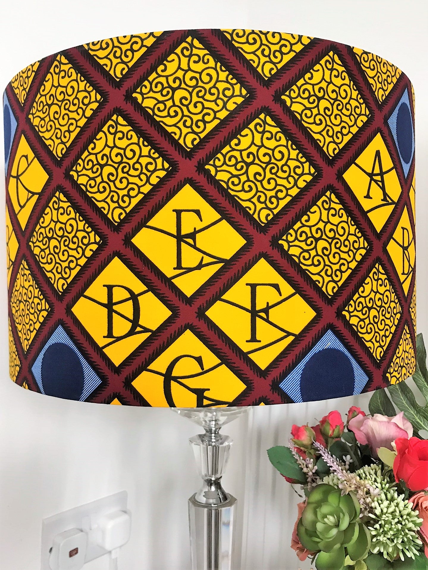 AFROBRIT FUSION LAMPSHADE- CLASSIC ABC ANKARA FABRIC