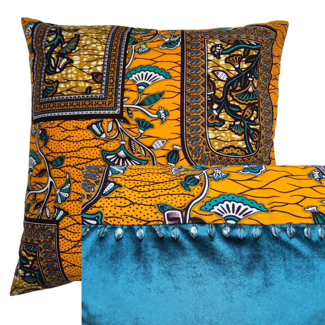 BESPOKE AFRO FUSION 2 CUSHIONS + LAMPSHADE SET