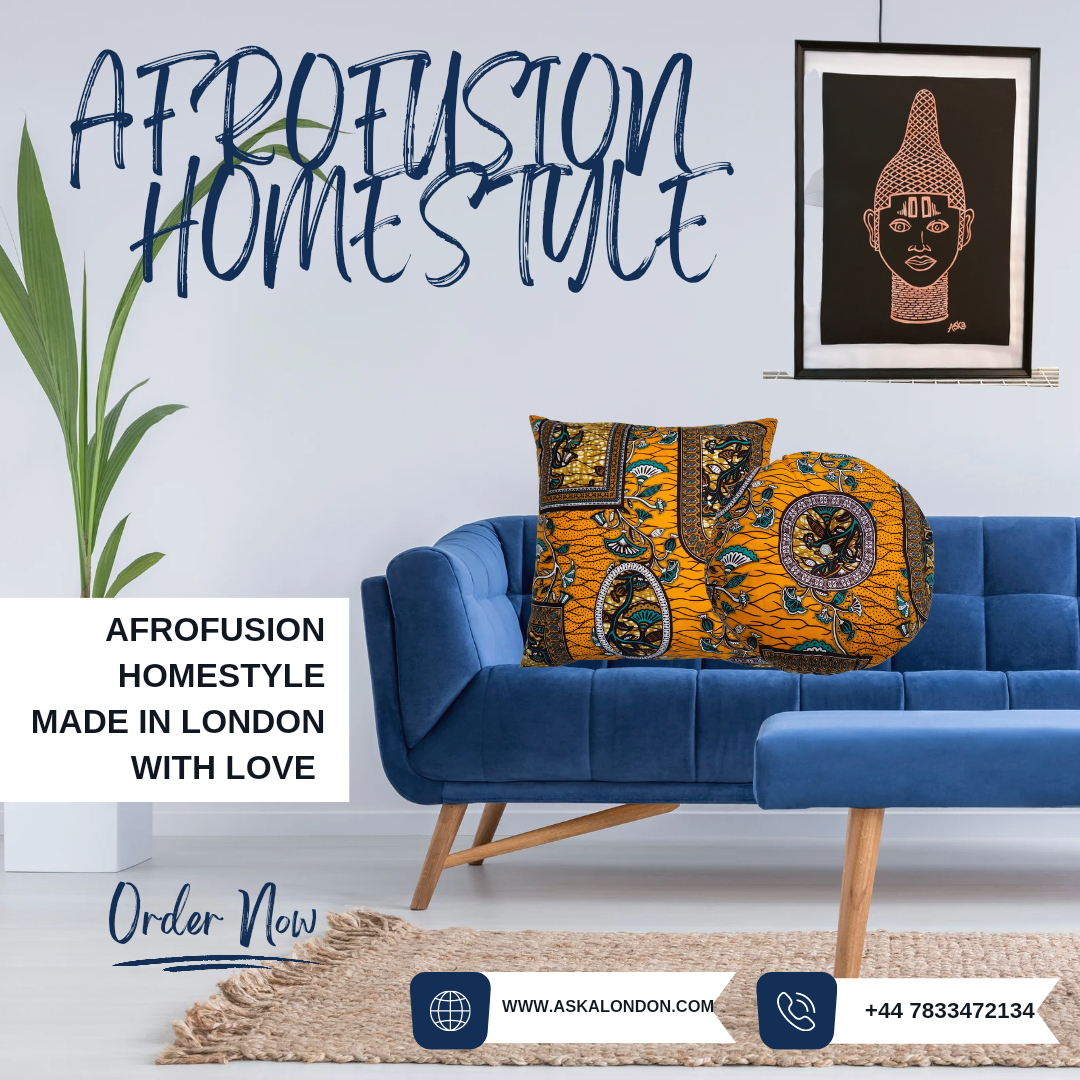 BESPOKE AFRO FUSION 2 CUSHIONS + LAMPSHADE SET