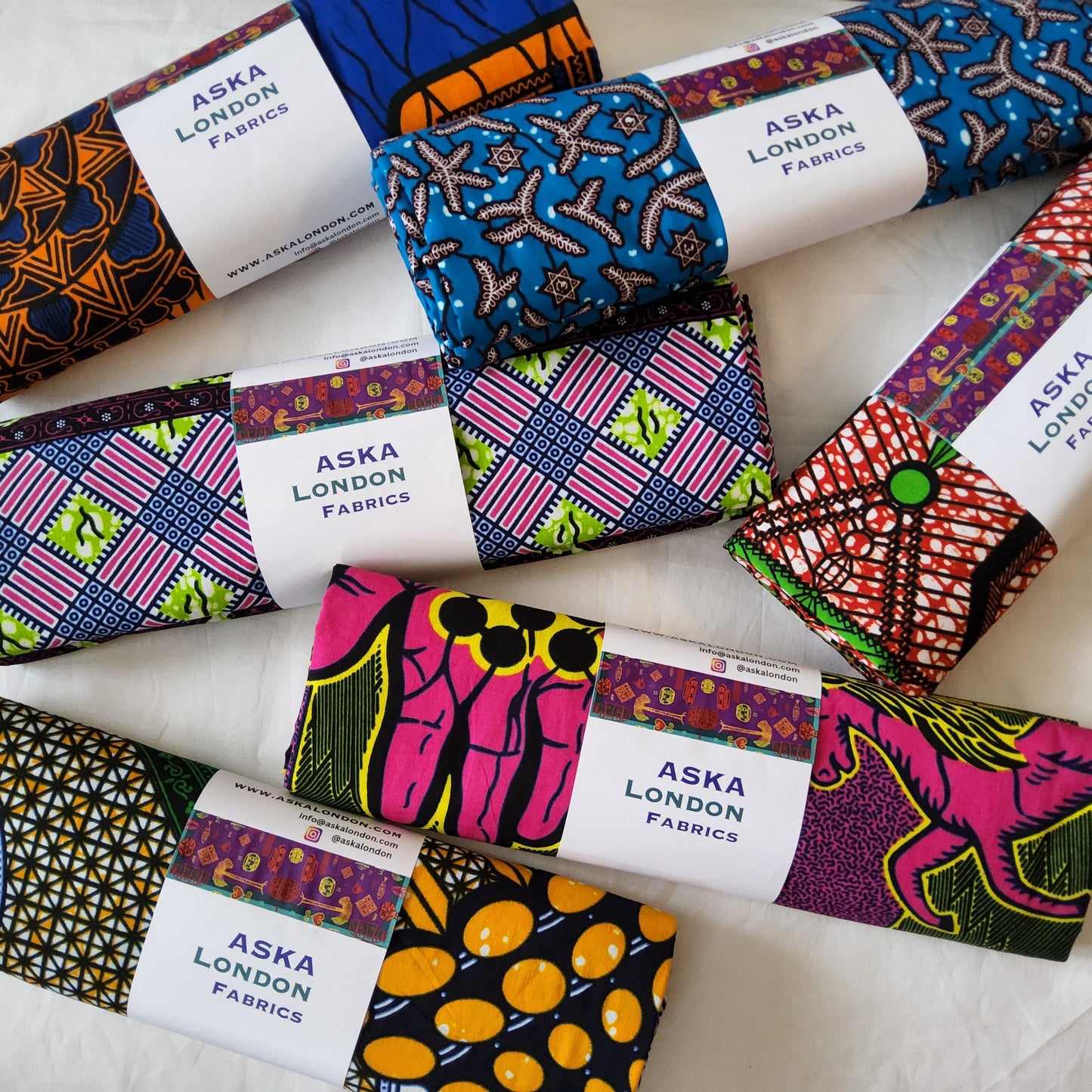 BESPOKE AFRO FUSION  LAMPSHADES - CHOOSE YOUR FABRICS FROM ASKA FABRICS COLLECTION