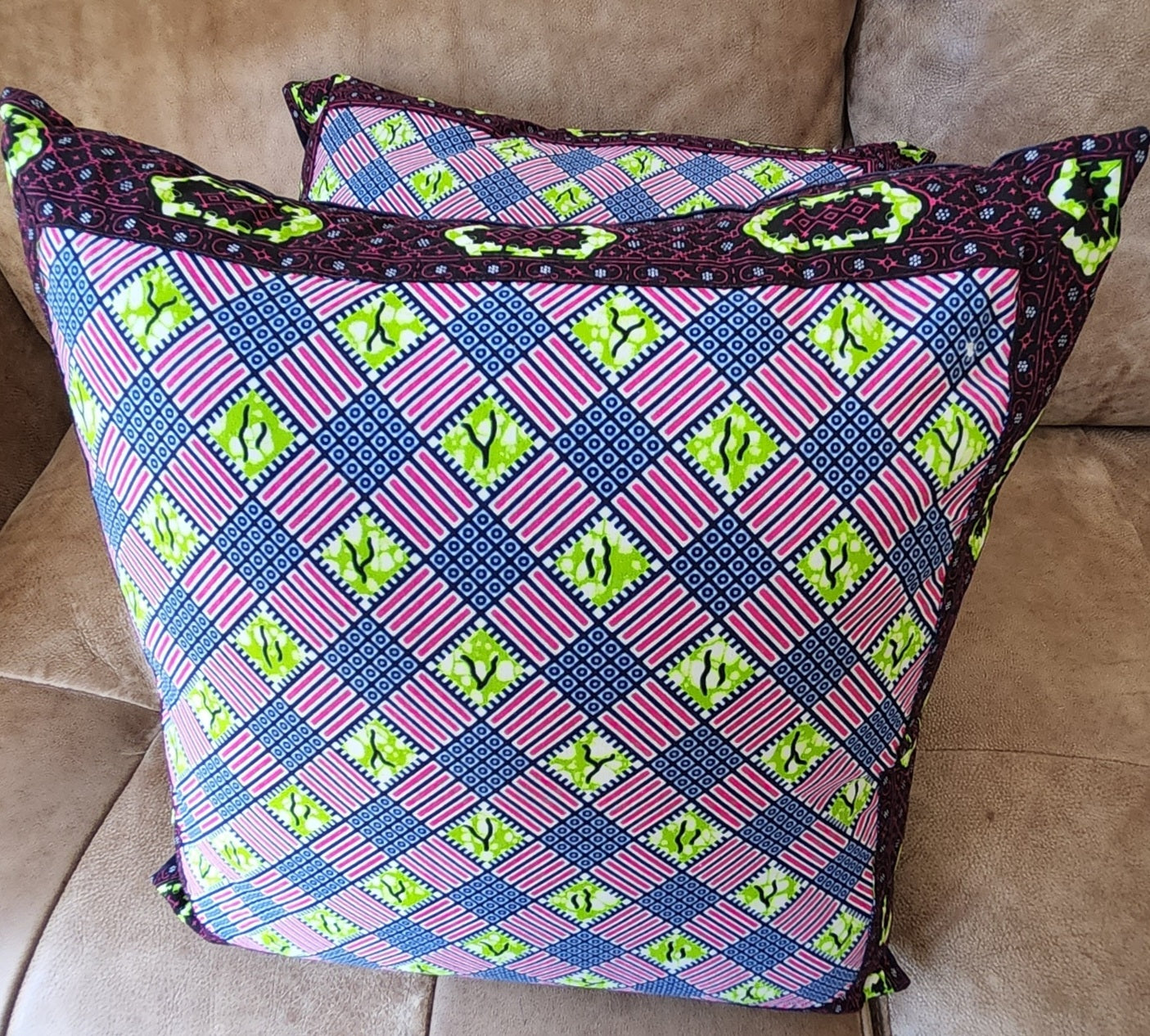 BESPOKE AFRO FUSION 2 CUSHIONS + LAMPSHADE SET