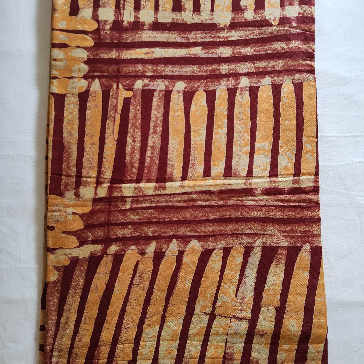 ADIRE - CLASSIC WEST AFRICAN PATTERN HAND PRINT FABRIC 100% COTTON BROCADE- PER METER