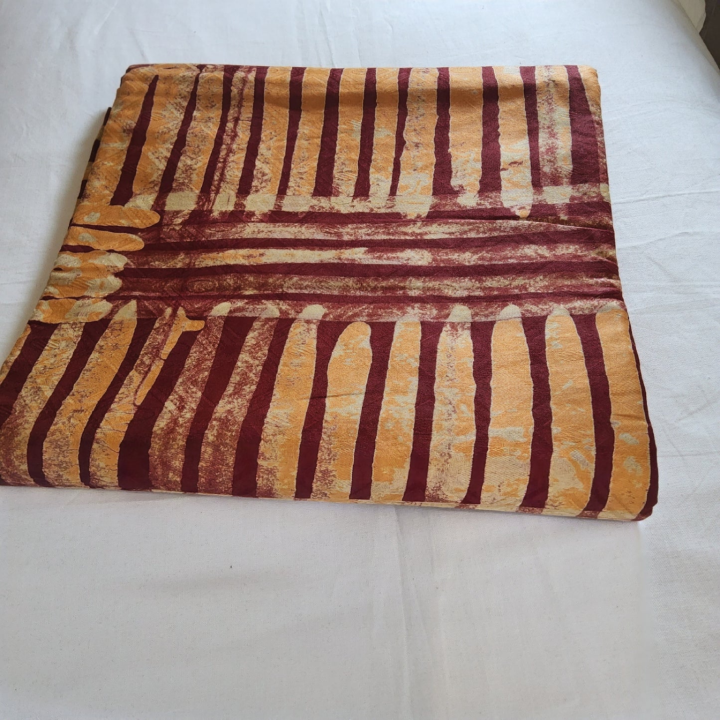 ADIRE - CLASSIC WEST AFRICAN PATTERN HAND PRINT FABRIC 100% COTTON BROCADE- PER METER