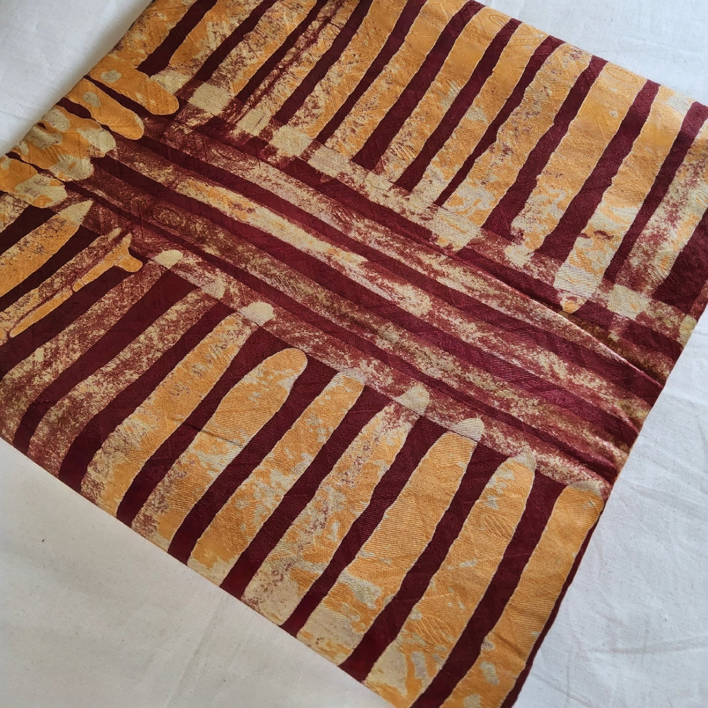 ADIRE - CLASSIC WEST AFRICAN PATTERN HAND PRINT FABRIC 100% COTTON BROCADE- PER METER