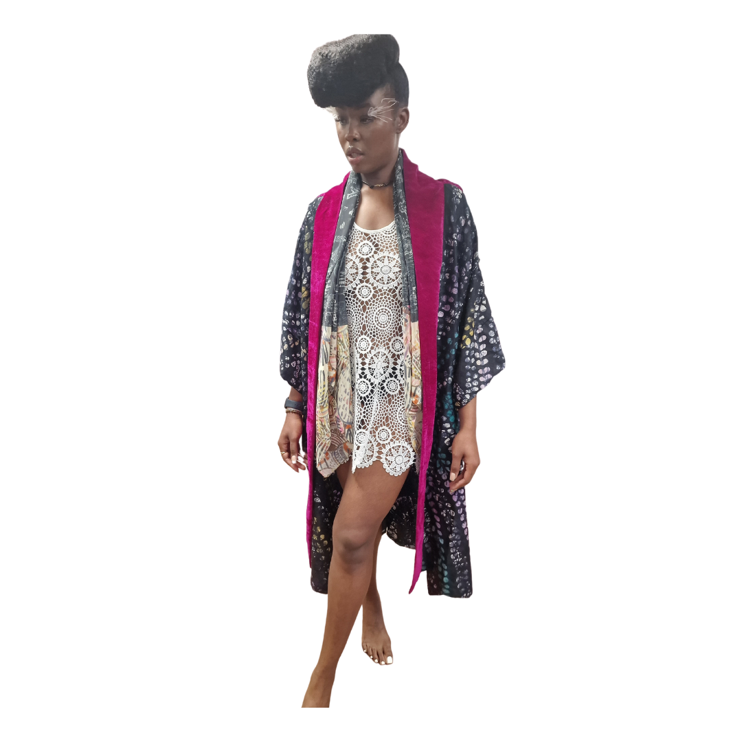BEAUTIFUL NOSTALGIA CREPE DE CHINE SCARF