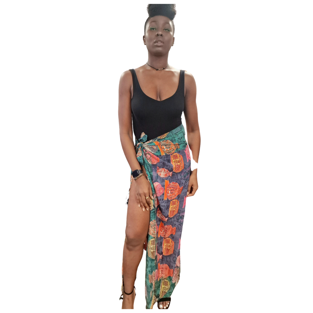 BEAUTIFUL NOSTALGIA CREPE DE CHINE SCARF