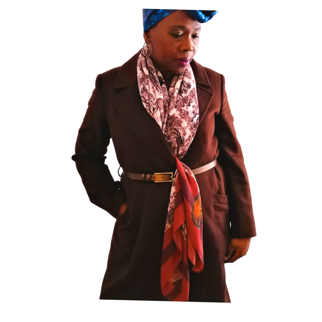 BEAUTIFUL NOSTALGIA CREPE DE CHINE SCARF