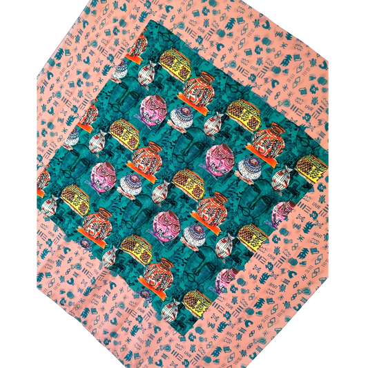 BEAUTIFUL NOSTALGIA CREPE DE CHINE SCARF