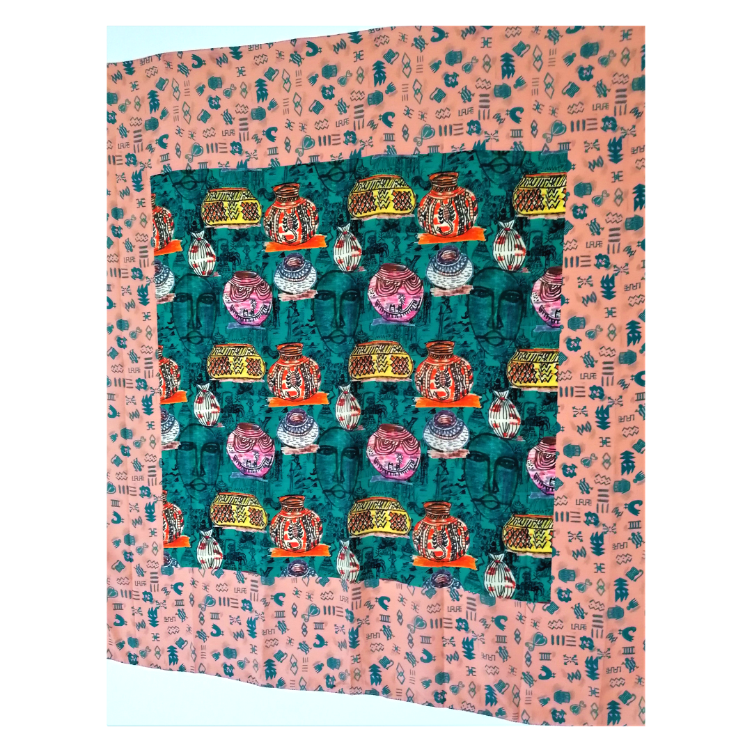 BEAUTIFUL NOSTALGIA CREPE DE CHINE SCARF