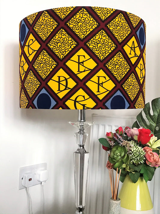 AFROBRIT FUSION LAMPSHADE- CLASSIC ABC ANKARA FABRIC