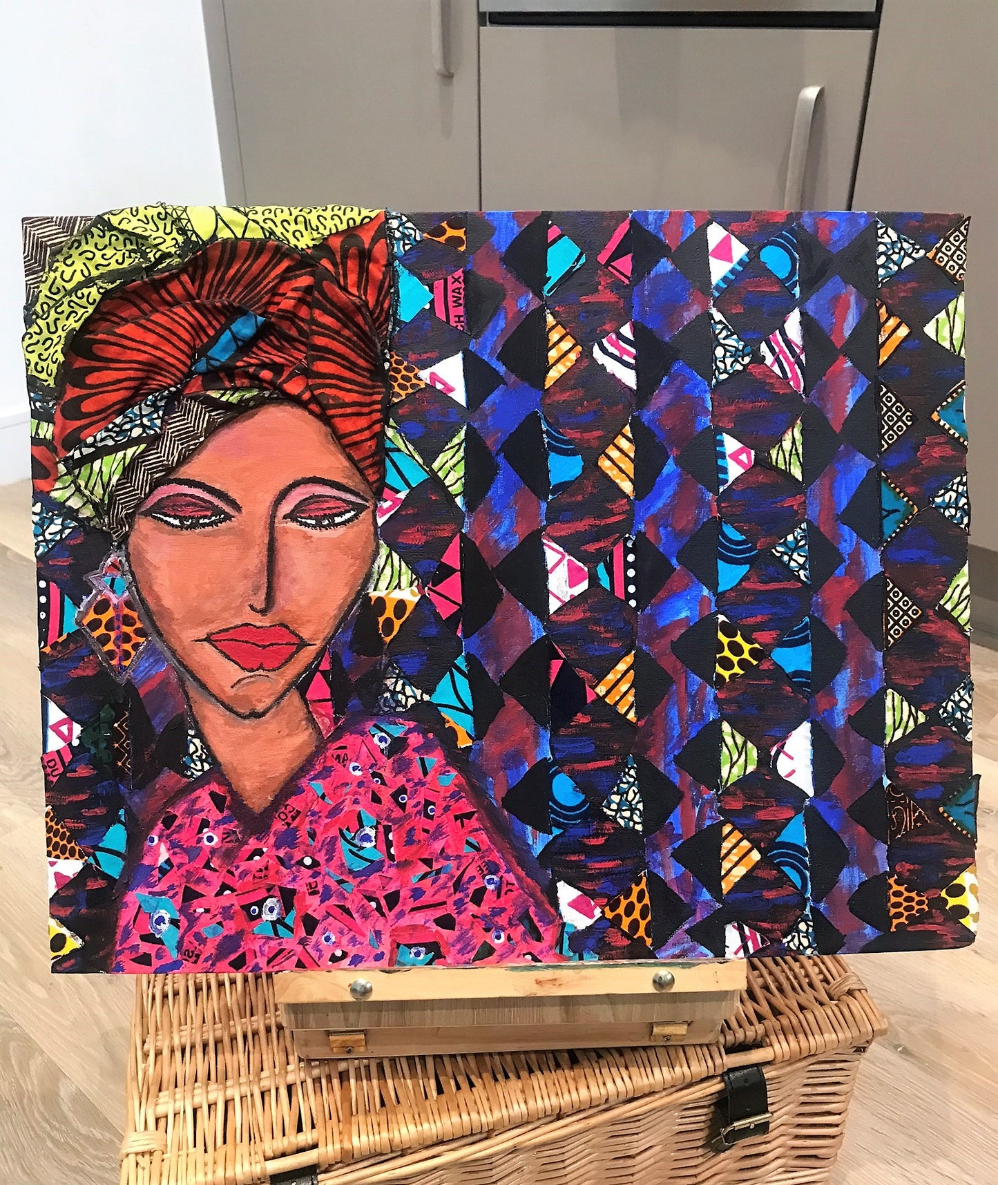 ANKARA SHAKARA Recycled Ankara Fabric Art