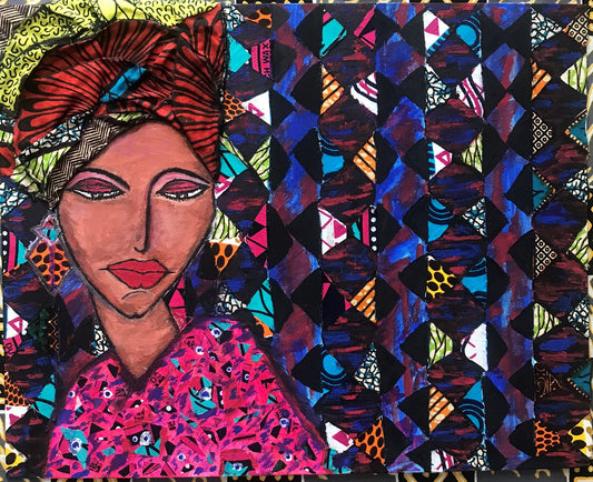 ANKARA SHAKARA Recycled Ankara Fabric Art