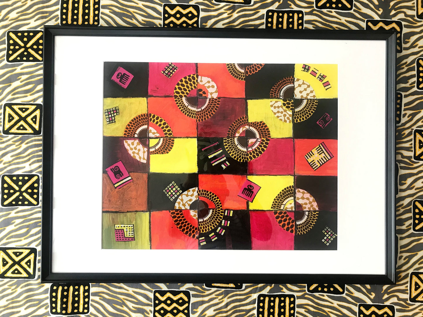 TIMELESS Recycled Ankara Fabric Art