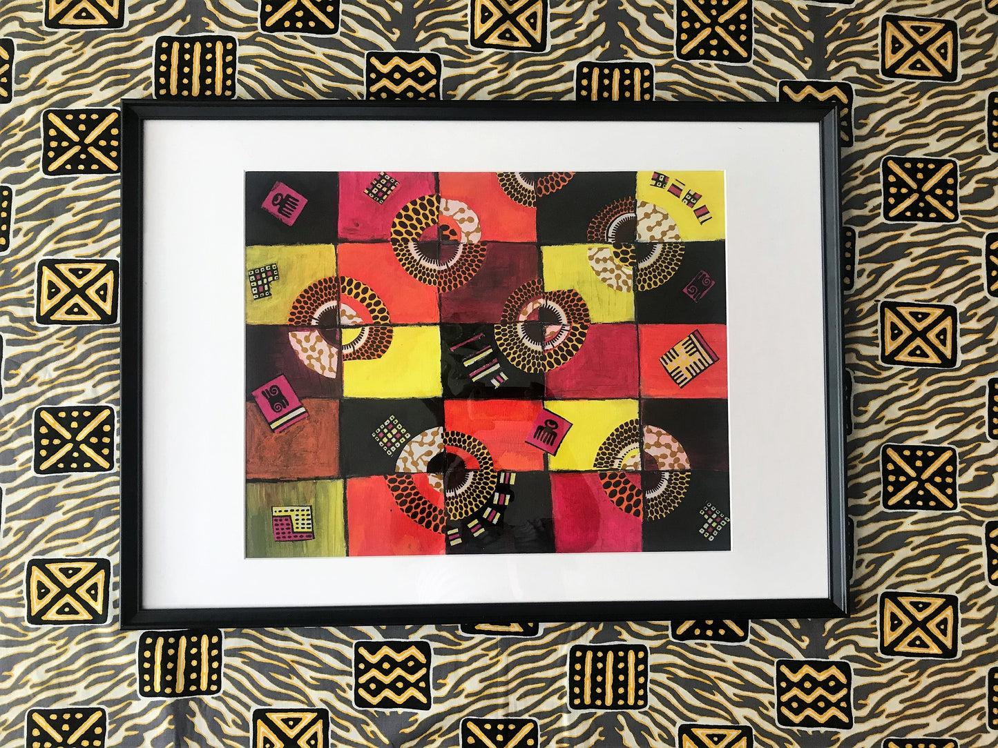 TIMELESS Recycled Ankara Fabric Art