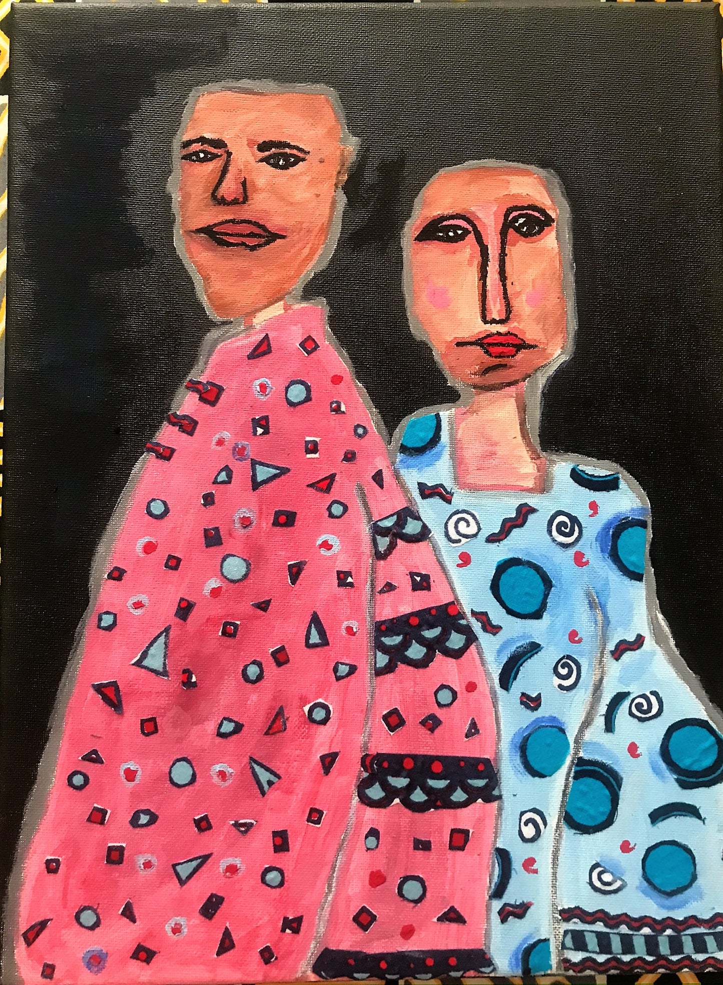 FINDING BALANCE Recycled Ankara Fabrics Art