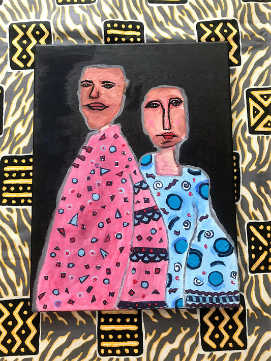 FINDING BALANCE Recycled Ankara Fabrics Art