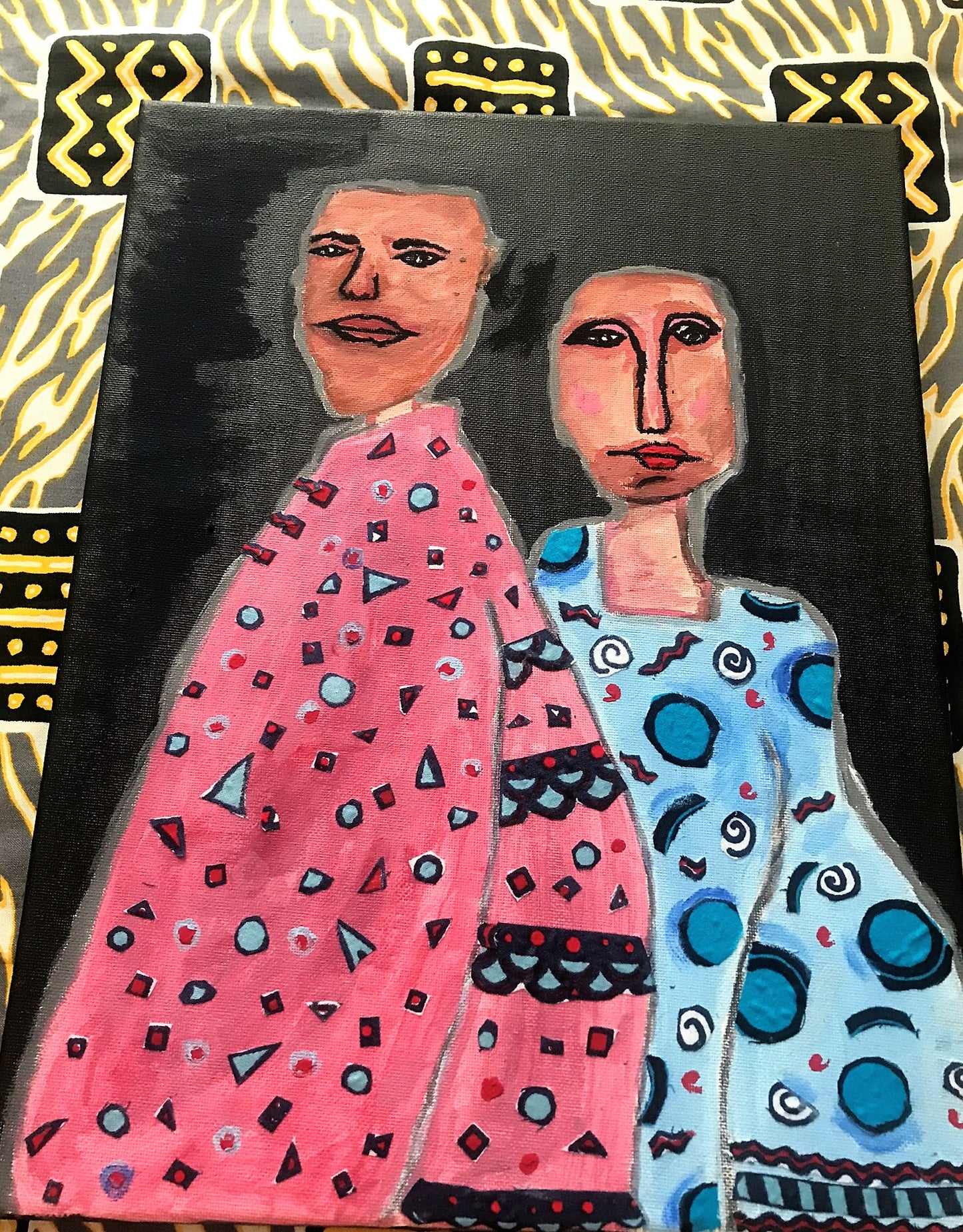 FINDING BALANCE Recycled Ankara Fabrics Art