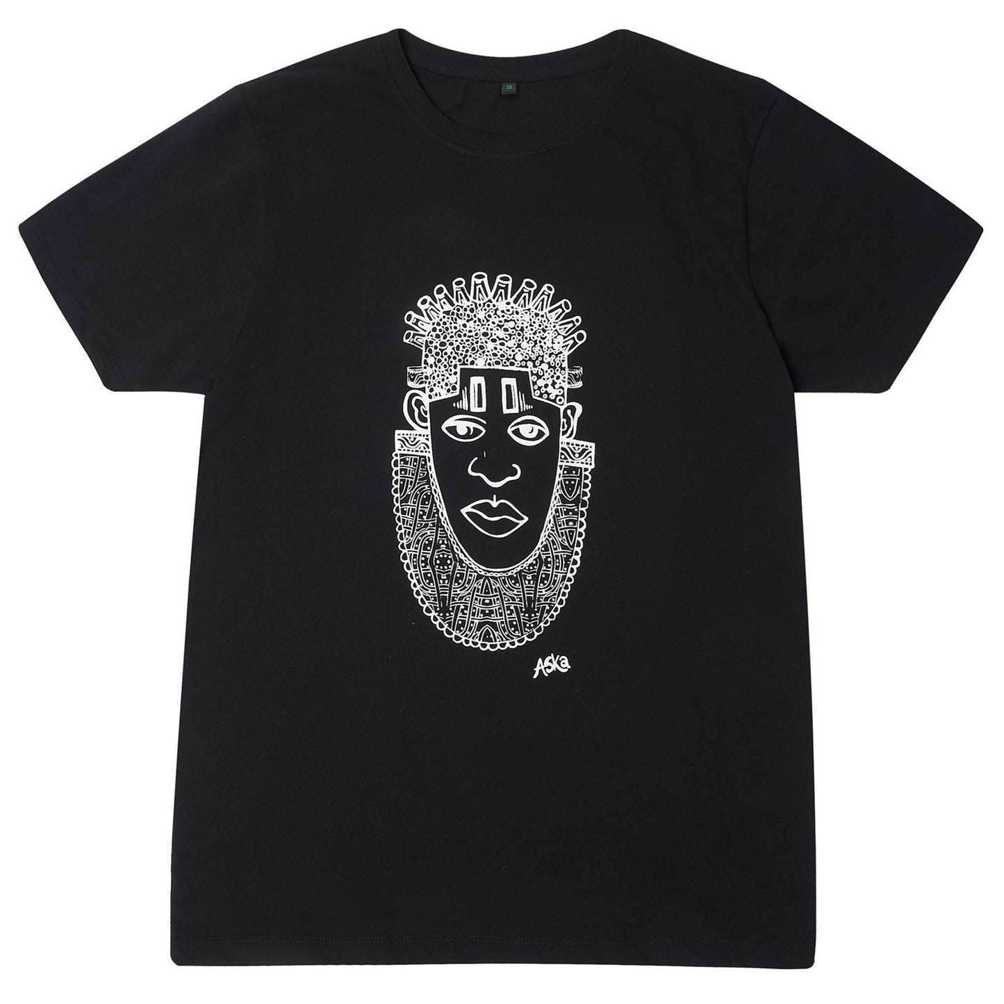 IDIA ART EARTH POSITIVE TEE- WHITE ON BLACK