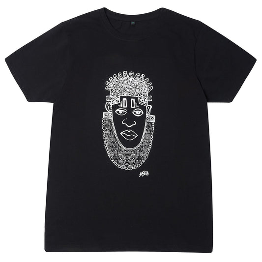 IDIA ART EARTH POSITIVE TEE- WHITE ON BLACK