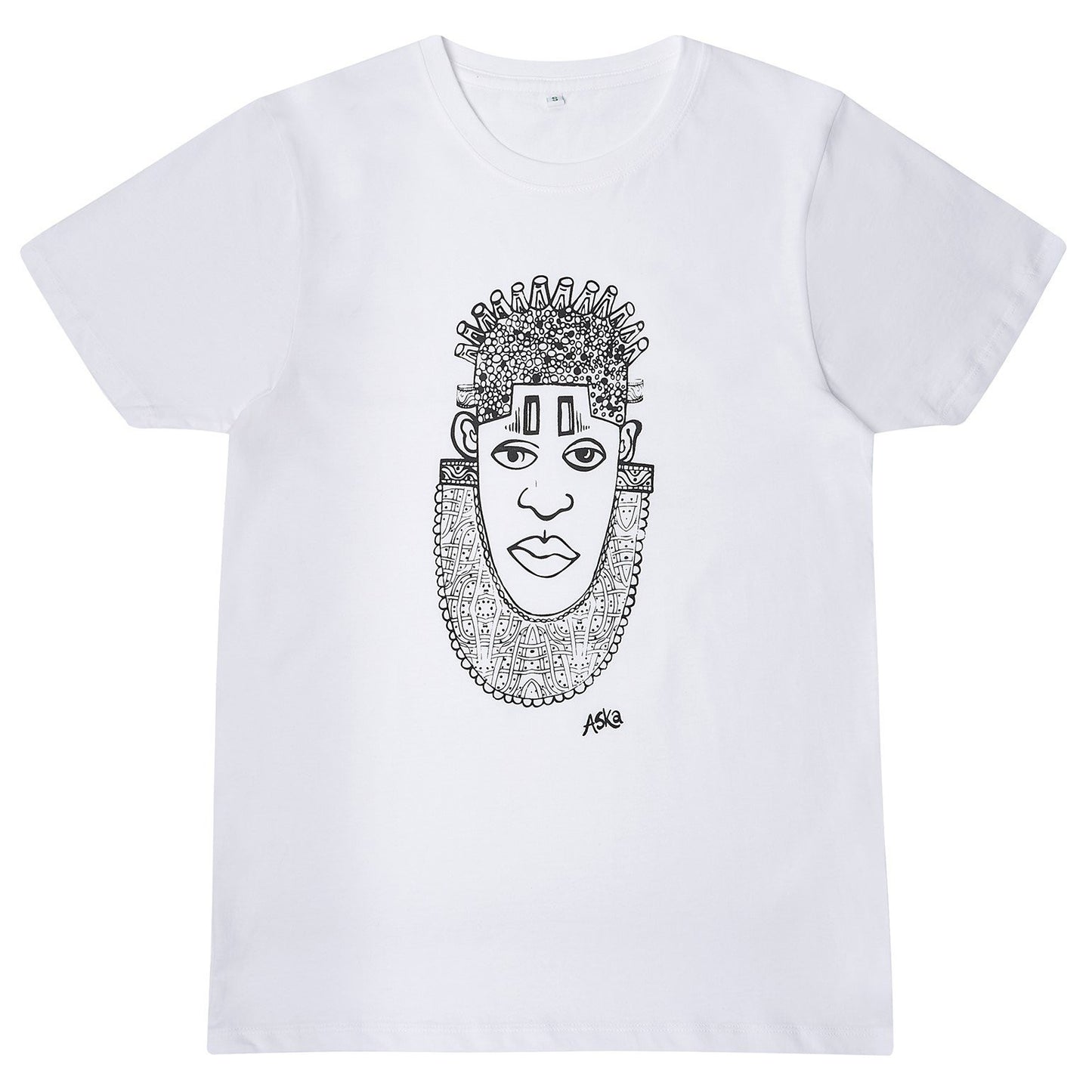 IDIA ART EARTH POSITIVE TEE- BLACK ON WHITE