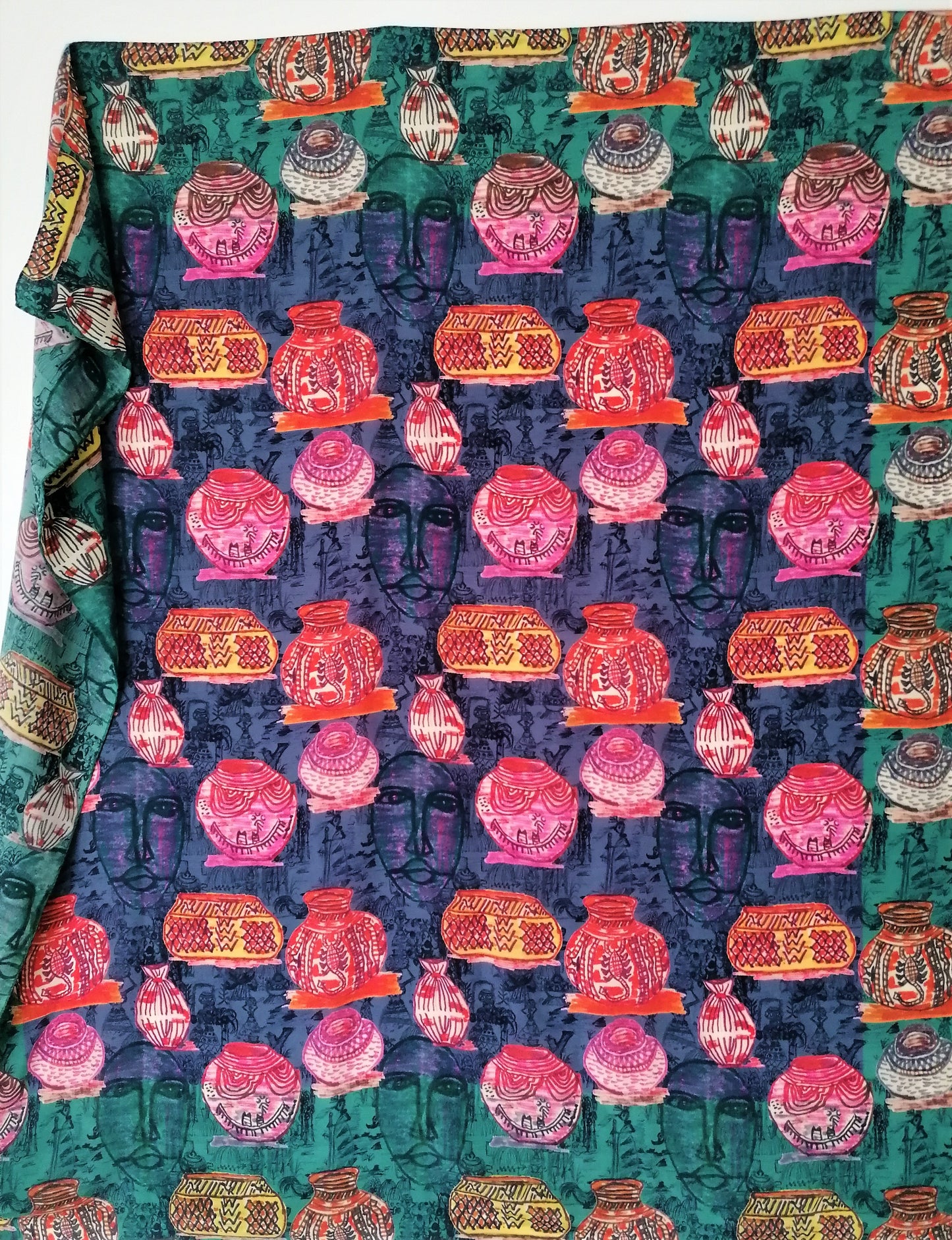 BEAUTIFUL NOSTALGIA CREPE DE CHINE SCARF