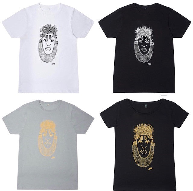 IDIA ART EARTH POSITIVE TEE- WHITE SCOOPED NECK