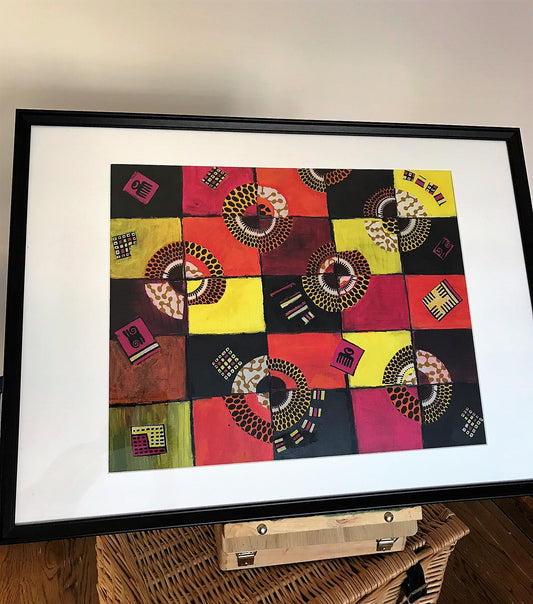 TIMELESS Recycled Ankara Fabric Art